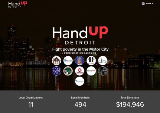 HandUp Detroit Landing Page